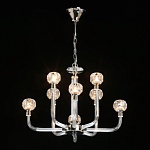 Люстра с 8-ю лампами и гранеными стеклянными плафонами Prism Gala варинант исполнения - 3 | Loft Concept в Ростове-на-Дону