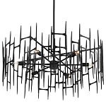 Люстра черная остроконечной формы Black Satin варинант исполнения - 4 | Loft Concept в Ростове-на-Дону