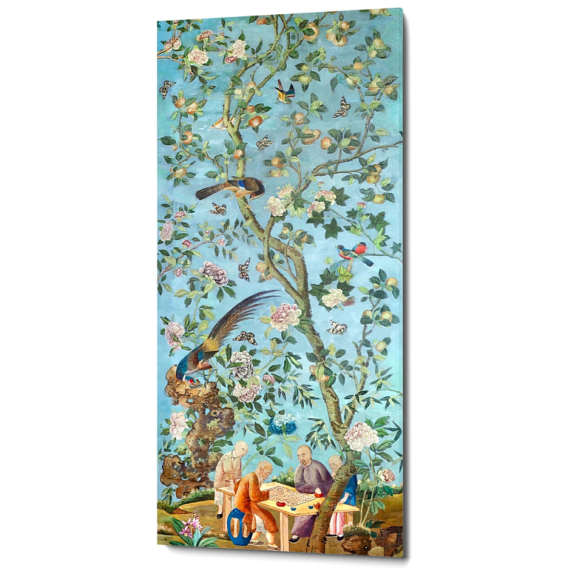       Playing Weiqi in the Peach Orchard Poster ̆   -- | Loft Concept 