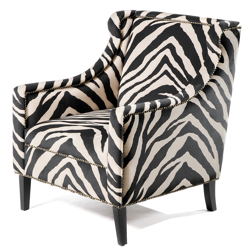 Кресло Chair Jenner Zebra Черно-белый Черный Кресло Chair Jenner Zebra Черно-белый Черный в Ростове-на-Дону | Loft Concept