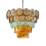 Люстра конусовидная с каскадом из разноцветных круглых подвесов Key Lustar варинант исполнения - 2 | Loft Concept в Ростове-на-Дону