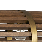 Люстра линейная полукруглой формы Wooden Horseshoe варинант исполнения - 1 | Loft Concept в Ростове-на-Дону