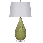 Настольная лампа зеленая грушевидной формы Rich Green Glaze варинант исполнения - 3 | Loft Concept в Ростове-на-Дону