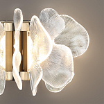 Бра с крупными прозрачными лепестками с рельефной поверхностью Ethereal Bloom варинант исполнения - 5 | Loft Concept в Ростове-на-Дону