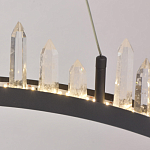 Люстра с двумя кольцами черного цвета с хрустальными элементами QUARTZ CRYSTAL варинант исполнения - 9 | Loft Concept в Ростове-на-Дону