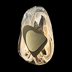 Бра овальное из стекла с золотым элементом Flow Texture  варинант исполнения - 5 | Loft Concept в Ростове-на-Дону