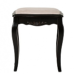 Табурет из массива березы с льяной обивкой в стиле прованс Vintage варинант исполнения - 1 | Loft Concept в Ростове-на-Дону