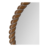 Зеркало круглое с текстурной рамой из натурального дерева  Pine Wall Mirror варинант исполнения - 3 | Loft Concept в Ростове-на-Дону