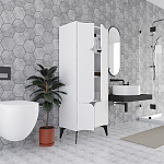 Комод белый с 4-мя дверцами на металлических ножках SPARK MULTIPURPOSE CABINET WHITE варинант исполнения - 5 | Loft Concept в Ростове-на-Дону