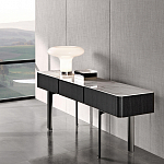 Консоль чёрная с 3-мя выдвижными ящиками Lou варинант исполнения - 2 | Loft Concept в Ростове-на-Дону