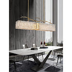 Люстра прямоугольная из фактурного стекла Chandelier Beam варинант исполнения - 2 | Loft Concept в Ростове-на-Дону