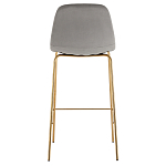 Барный стул на золотистых ножках VENDRAMIN Grey варинант исполнения - 5 | Loft Concept в Ростове-на-Дону