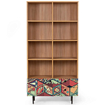 Широкий стеллаж с принтом Elise Rack варинант исполнения - 7 | Loft Concept в Ростове-на-Дону