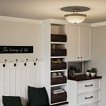 Потолочный светильник со стеклянным плафоном в виде купола Quoizel варинант исполнения - 6 | Loft Concept в Ростове-на-Дону