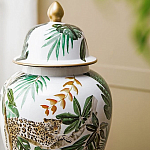 Ваза из фарфора с ручной росписью Leopard Collection  варинант исполнения - 5 | Loft Concept в Ростове-на-Дону