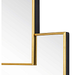 Золотое зеркальное панно из зеркальных квадратов Overlapping варинант исполнения - 1 | Loft Concept в Ростове-на-Дону