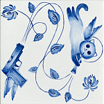 Плитка с узором Пистолеты варинант исполнения - 1 | Loft Concept в Ростове-на-Дону