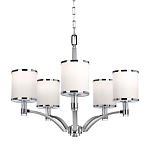 Люстра с белыми стеклянными плафонами в форме цилиндра Feiss варинант исполнения - 1 | Loft Concept в Ростове-на-Дону