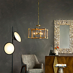 Подвесной светильник в форме фонаря коричневый Brown Eco Lantern варинант исполнения - 2 | Loft Concept в Ростове-на-Дону