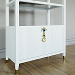 Стеллаж со стеклянными полками Elsa Dreams White варинант исполнения - 2 | Loft Concept в Ростове-на-Дону