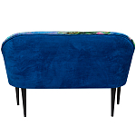 Диван двухместный из натурального бука синий с цветным принтом Impressionism in Art варинант исполнения - 2 | Loft Concept в Ростове-на-Дону