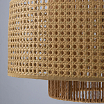 Подвесной светильник с абажуром из плтеного бамбука Light Inside the Cell варинант исполнения - 8 | Loft Concept в Ростове-на-Дону