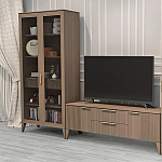 Витрина 2-х дверная с 5-ю полками и 2-мя ящиками Harper Line варинант исполнения - 3 | Loft Concept в Ростове-на-Дону