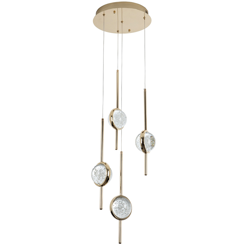   4-     Crystal Bubbles Gold Hanging Lamp    -- | Loft Concept 