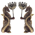 Подсвечник в виде дракона Dragon candlestick Gold Red L or R варинант исполнения - 2 | Loft Concept в Ростове-на-Дону