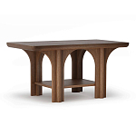 Стол кофейный деревянный с арочным основанием Arch Passage варинант исполнения - 1 | Loft Concept в Ростове-на-Дону