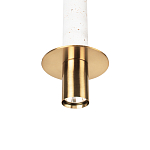 Подвесной светильник с узким цилиндрическим плафоном и золотым металлическим декором Concrete Pipe варинант исполнения - 15 | Loft Concept в Ростове-на-Дону