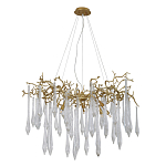 Люстра подвесная с прозрачными подвесками в форме капель Droplet Chandelier варинант исполнения - 2 | Loft Concept в Ростове-на-Дону