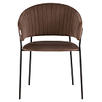 Стул в велюре коричневого цвета Horizon варинант исполнения - 2 | Loft Concept в Ростове-на-Дону