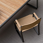 Дизайнерский стул с каркасом из металла с плетеными сиденьем и спинкой GREEN POINT Chair варинант исполнения - 10 | Loft Concept в Ростове-на-Дону