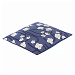 Подушка декоративная синяя с цветочным принтом Blossom Essence Emily варинант исполнения - 1 | Loft Concept в Ростове-на-Дону