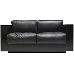 Дизайнерский кожаный диван черный Poltronova Saratoga Sofa варинант исполнения - 1 | Loft Concept в Ростове-на-Дону