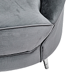 Диван с мягкой обивкой из ткани серый Ethan Sofa варинант исполнения - 3 | Loft Concept в Ростове-на-Дону