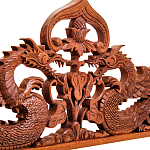 Панно из дерева драконы Panel With Trees варинант исполнения - 2 | Loft Concept в Ростове-на-Дону