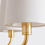 Люстра золотая с белыми тканевыми абажурами Coolness варинант исполнения - 4 | Loft Concept в Ростове-на-Дону