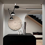 Панно на стену из шерсти мериноса Белый Круг  варинант исполнения - 2 | Loft Concept в Ростове-на-Дону