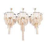 Люстра большая из золотистых металлических цепочек Atlantis Chain варинант исполнения - 2 | Loft Concept в Ростове-на-Дону