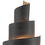 Бра в форме спирали черное с золотой внутренней отделкой Warm Glow варинант исполнения - 1 | Loft Concept в Ростове-на-Дону