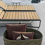 Шезлонг на металлическом каркасе с регулируемой спинкой GUELL Sunbed варинант исполнения - 4 | Loft Concept в Ростове-на-Дону