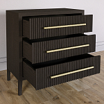 Комод Primo с 3 выдвижными ящиками Темный орех варинант исполнения - 5 | Loft Concept в Ростове-на-Дону