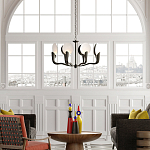 Люстра с плафонами в виде черно-белых дисков Ideal Shade Combination варинант исполнения - 2 | Loft Concept в Ростове-на-Дону