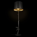 Торшер с черным абажуром и оригинальной ножкой в форме автомата Flos варинант исполнения - 3 | Loft Concept в Ростове-на-Дону
