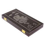 Подарочные нарды из натурального камня с гравировкой Backgammon from Stone варинант исполнения - 5 | Loft Concept в Ростове-на-Дону