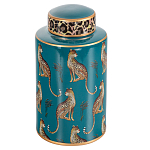 Ваза фарфоровая с крышкой Leopard Ccollection варинант исполнения - 1 | Loft Concept в Ростове-на-Дону