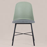 Стул из прочного пластика на металлическом основании Anora Green  варинант исполнения - 2 | Loft Concept в Ростове-на-Дону