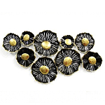 Панно настенное Blank Sheet  Black flower варинант исполнения - 1 | Loft Concept в Ростове-на-Дону